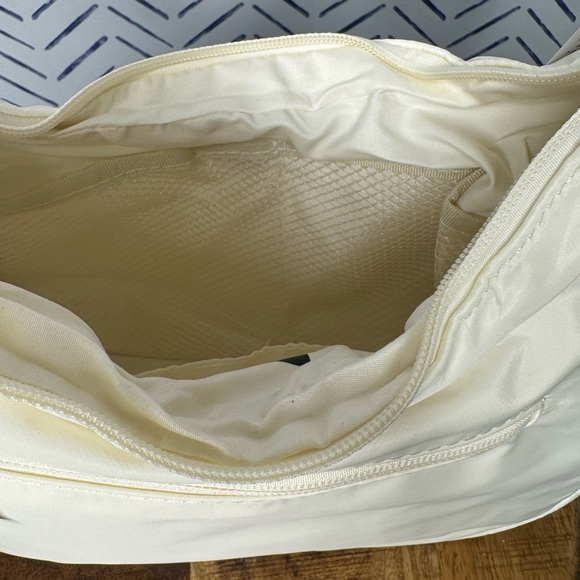 NWT Lululemon Inspired City Nylon Ivory Shoulder Tote Bag 4L - Picture 5 of 6